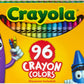 Classic Color Crayons in Flip-Top Pack with Sharpener, 96 Colors