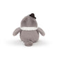 Adorlynetty Grey Crows Stuffed Animals with Hat Cute Little Bird Plushie Gift for Kids & Friends