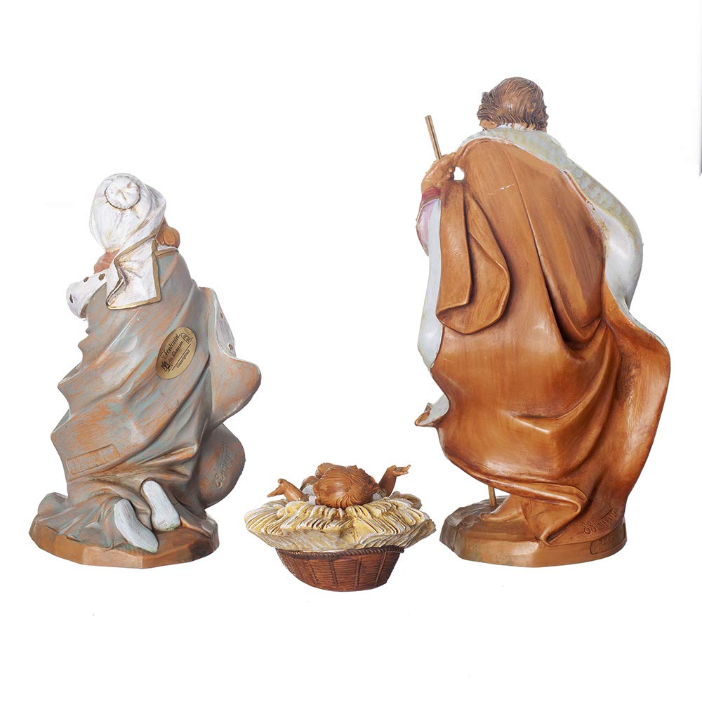 Fontanini By Roman, The Holy Family 3-Piece Set, 7.5' Collection, Nativity Figures, Made In Italy