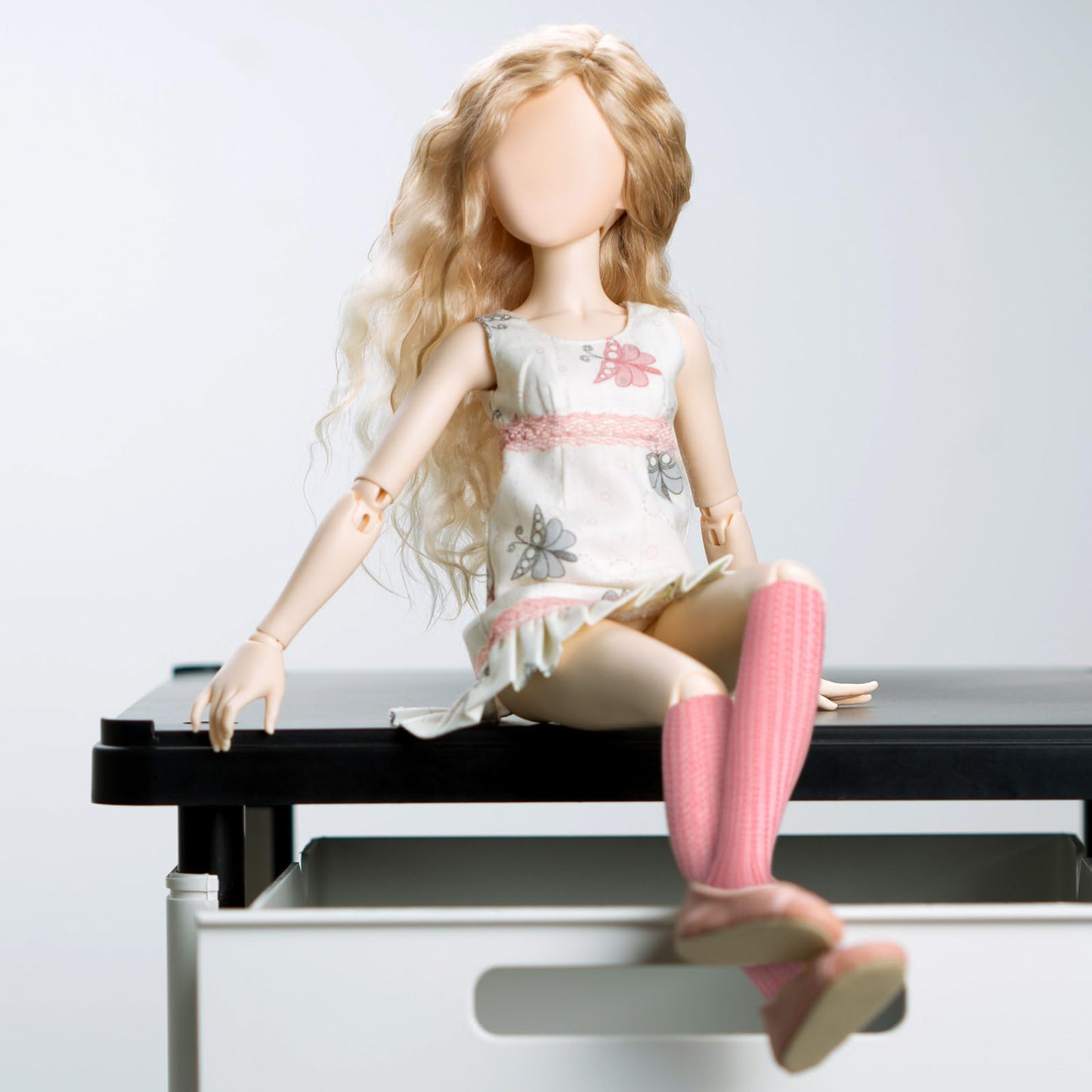 Sotiff 10 Pairs Doll Lace Stockings Handmade Long Sock Christmas Elf Doll Accessories Legging For Diy Doll Clothes Toy(Groovy Style)