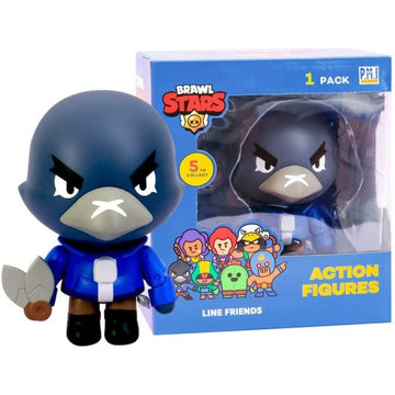 P.M.I. Brawl Stars Action Figure  Crow Figure  4.5-Inch-Tall Collectibles  Brawl Stars Toy Figurine Ofically Licensed Toys, Supe