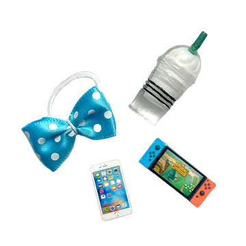 Pet Shop Accessories Lps 4 Pc Lot Bow Game Controller Clothes Cat Not Included