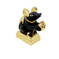 Arnavira Gold Plated Mushak Idol for Ganpati Pooja Ganeshji Mooshak Mouse Mushakraj (Black)