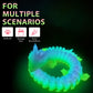 Fuwkeo 5" Dual-Color 3D Printed Dragon Egg with 12" Flexible Crystal Dragon - Luminous Rainbow Mythical Gift