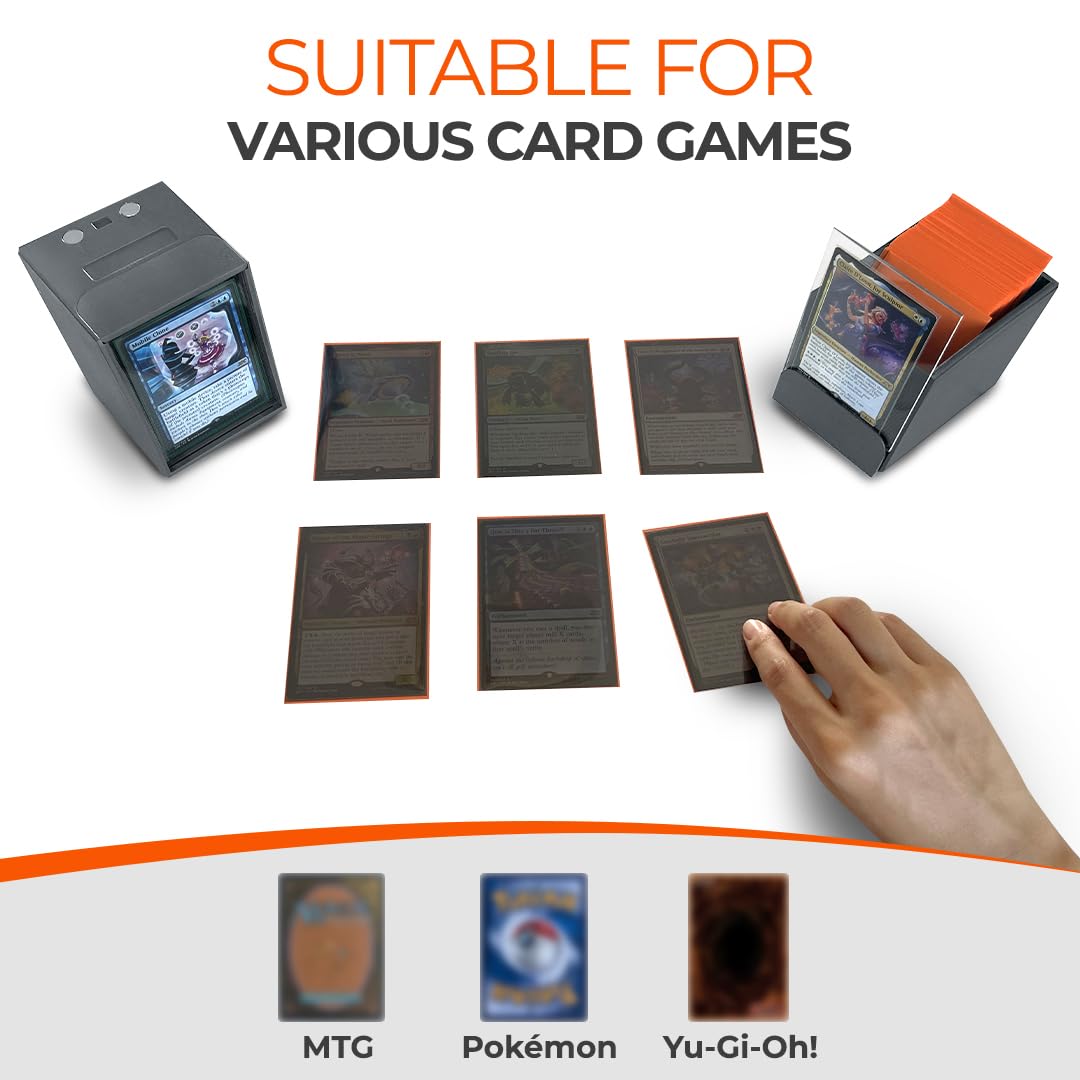 Almilla 100+ Mtg Deck Box - Durable, Modular Commander Deck Box With Magnetic Closure, Fits 100 Double-Sleeved Cards