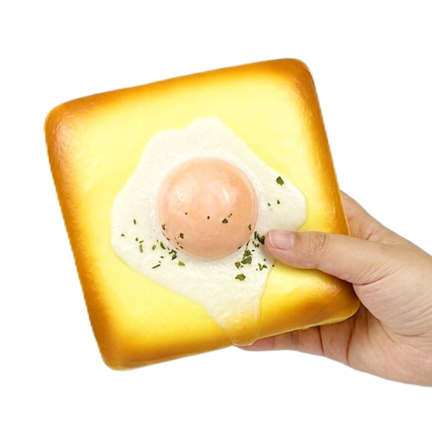Funnysquee Egg Toast Squishies Super Soft Slow Rising Toy Cute Scented Simulation Food Square Cake Squishys Stress Relief Squeez