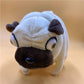 Guoml Cute Pug Plush Stuffed Animal, 10 Inch & 7 Inch, Brown Cotton Toy for Kids & Lovers, Model Dog2909