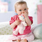 HABA 8" Snug Up Luisa Doll - Machine Washable Baby Doll, Safe for Newborns, Pink Fleece, Model 2618