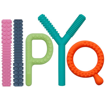 Sensory Toys For Kids With Autism, 5 Pack Autism Toys Silicone Baby Teething Toys For Adhd, Anxiety, Spd Chewing Biting Fidgetin