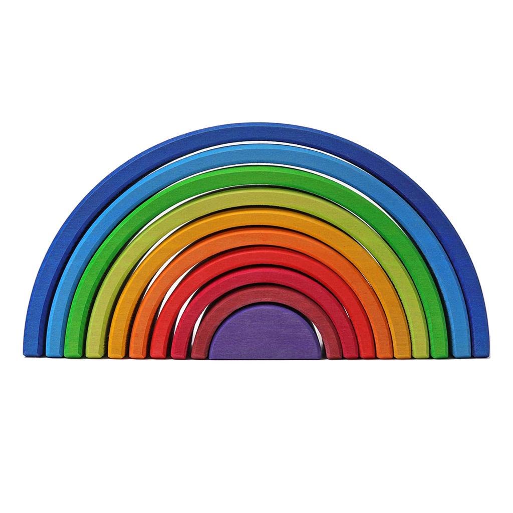 Enakshi Handmade Wooden Rainbow Stacking Stacker Toddler Montessori Toy|Toys & Hobbies | Preschool Toys & Pretend Play | Wooden 