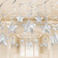Aimtohome Party Swirl Decorations, Hanging Swirl For Ceiling Decorations, Silver With Star, Pack Of 30