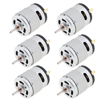 ChgImposs RS360 DC Motor 6-12V 12000-24000RPM High Speed Carbon Brush Micro Motor with Shield Ring for DIY Toys Hair Dryer Elect