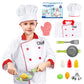 Lesheng Space Chef Costume For Kids, Cook Role Play Dress -Up Set With Realistic Kitchen Toys, Pretend Chef Outfit For Halloween