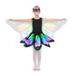 Sunlisky Kids Butterfly Wings Costume For Girls Fairy-Wings Mask Party Favors Gifts (Rainbow+Skirt Sets)