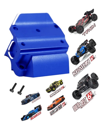 ARRCat Aluminum Gearbox Case Bulkhead Cover for 1/7 1/8 ARRMA 6S BLX Typhon Kraton Notorious Outcast Mojave Infraction Felony Ta