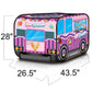 Artcreativity Ice Cream Truck Tent With Carry Bag, Pop Up Indoor - Outdoor Tent For Kids, Indoor Playhouse With 2 Openings, Flat-Folding Play Tent For Toddlers, Compact Storage 43.5 X 28 X 26.5 Inches