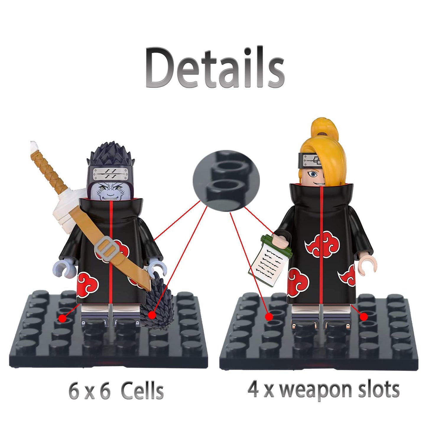 Minifigures Acrylic Display Case Action Figure Building Block Display Box High-Transparency Stackable Storage Case For Figurines