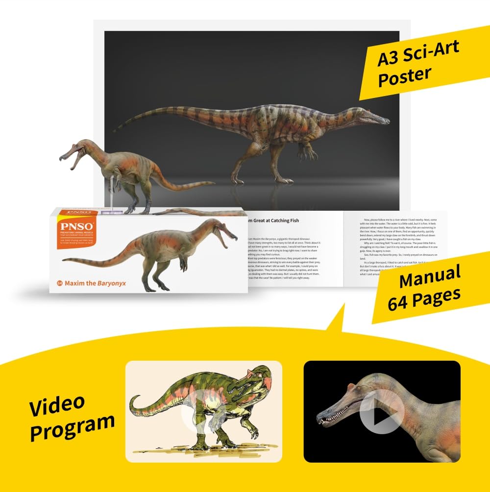 Pnso Prehistoric Dinosaur Models:84 Maxim The Baryonyx
