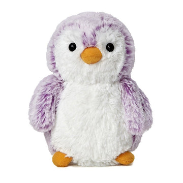 Bundle Of 4 Aurora World Pom Pom Penguin Bright Pink, Blue, Purple And Gray Plush, 6''