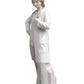 Lladró Glossy Porcelain Female Doctor Figurine. Decorative Porcelain Woman Figure.