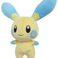 Sanei Pokemon All Star Series - PP70 - Minun Stuffed Plush, Yellow, Blue, 6.5