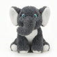 Plush Grey Elephant Toy Teddy Bear Gift 22cm Soft Toys for Baby Girl Fully Washable Plush Toys and Stuffed Toys Perfect for Nurs