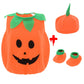 Eozy Kids Cute Pumpkin Costume Set Halloween Trick Or Treat Dress Up Cosplay School Party