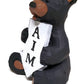 Black Bear Bathroom Decor Toilet Tank Topper Figurine - Aim