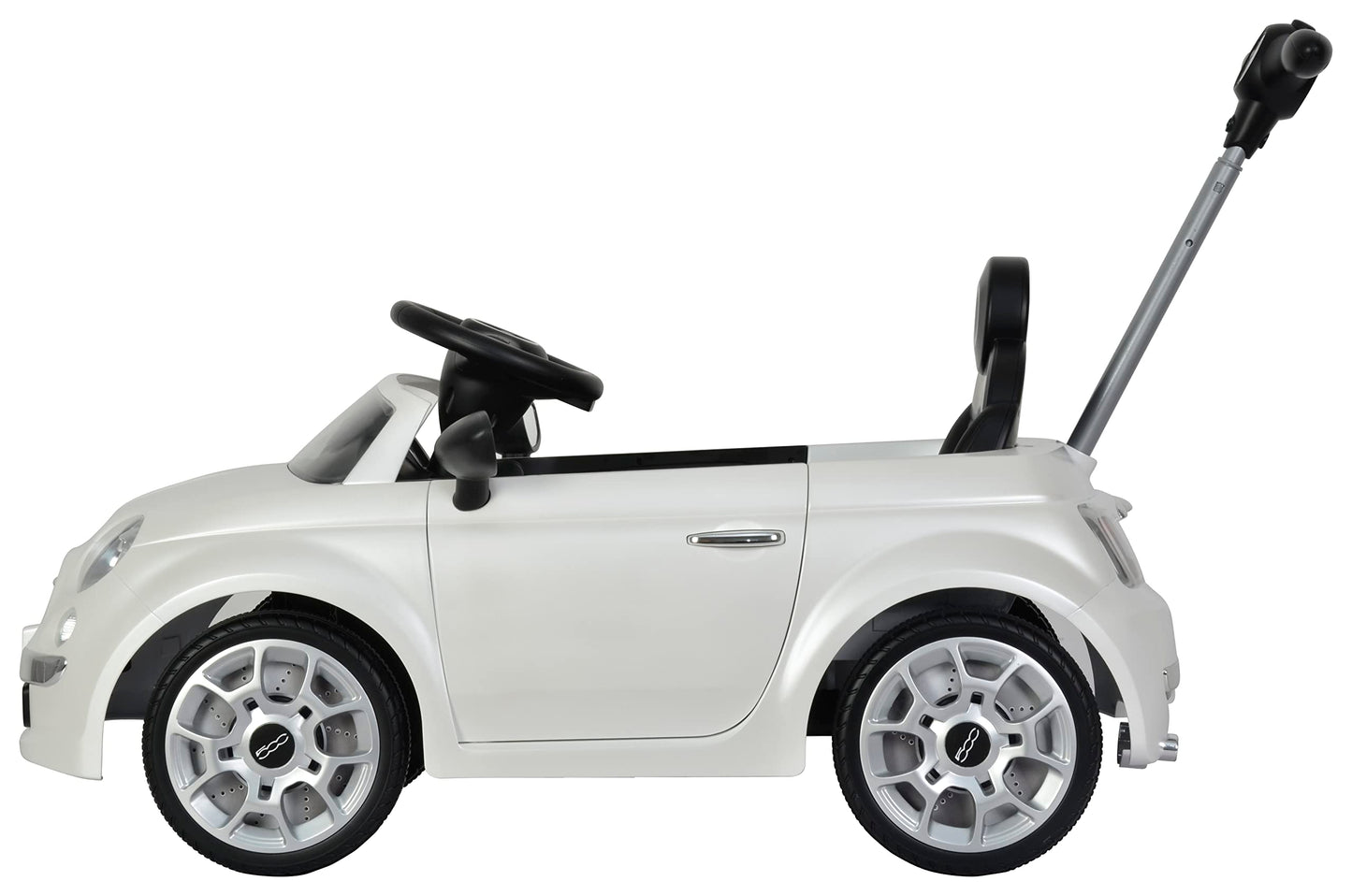 Best Ride On Cars Fiat 500 Push Car, White 37 X 19 X 12 Inches, Large, White