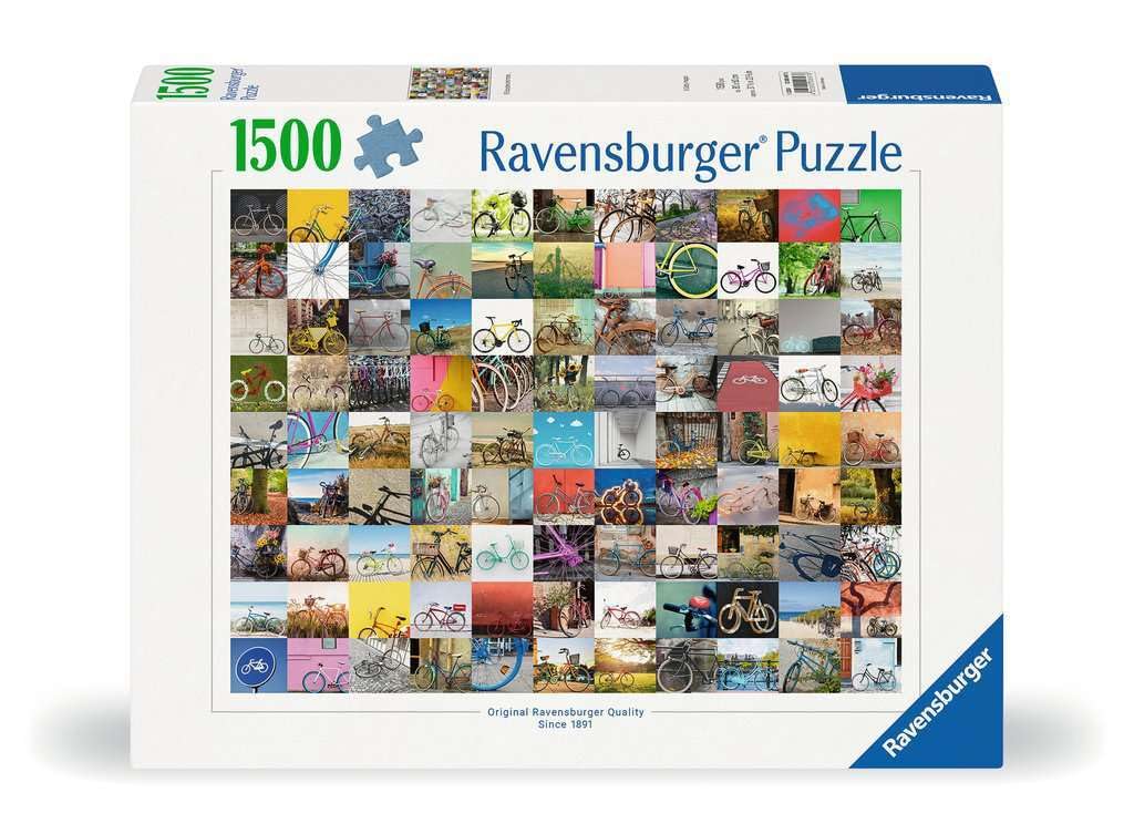 Ravensburger 99 Bicycles And More ... 1500 Piece Jigsaw Puzzle For Adults - 12000697 - Handcrafted Tooling, Made In Germany, Every Piece Fits Together Perfectly
