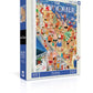 New York Puzzle Company - New Yorker Beachgoing - 1000 Piece Jigsaw Puzzle