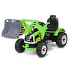 Honey Joy Ride On Excavator, 12V Battery Powered Construction Vehicles For Kids, Front Loader Shovel W/Horn, 2 Speeds, Forward/Backward, Safety Belt, Kids Bulldozer For Boys Girls(Green)