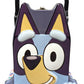 Bluey Head Shaped Tin Carry All - Hinged, Lid, Handle, 1 Count, Blue