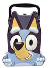 Bluey Head Shaped Tin Carry All - Hinged, Lid, Handle, 1 Count, Blue