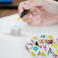 100 PCS Blank White Dice 16MM Acrylic Dice Blank White Cubes with Smoothed Surface Six Sided Dice for Board Games, DIY