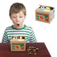 Resulzon Kids Piggy Bank, Stealing Atm Coin Cash Money Counter Saving Can, Cute Mokey Electronic Smart Voice Prompt Piggy Bank S