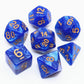 CREEBUY Blue DND Dice Set for Dungeon and Dragons D&D RPG Role Playing Games Polyhedral Dice with Bag
