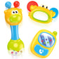 Moontoy 3Pcs Baby Rattles Toy Set, Baby Toys 0-6 Months Infant Toys 6-12 Months Teethers For Babies 3-6 Months Baby Stocking Stuffers, Sensory Teething Toys 0 1 2 3 4 5 6 Month Newborn Boy Girl Gifts