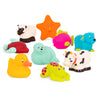 B. Toys - Animal Bath Squirts Water Play Set - 9 Colorful Baby Toys With Textured Designs - Safe Toddler Toys For Tub Time Fun - Kids Toys For Splashing & Learning - Easy-Grip Bath Time Companions