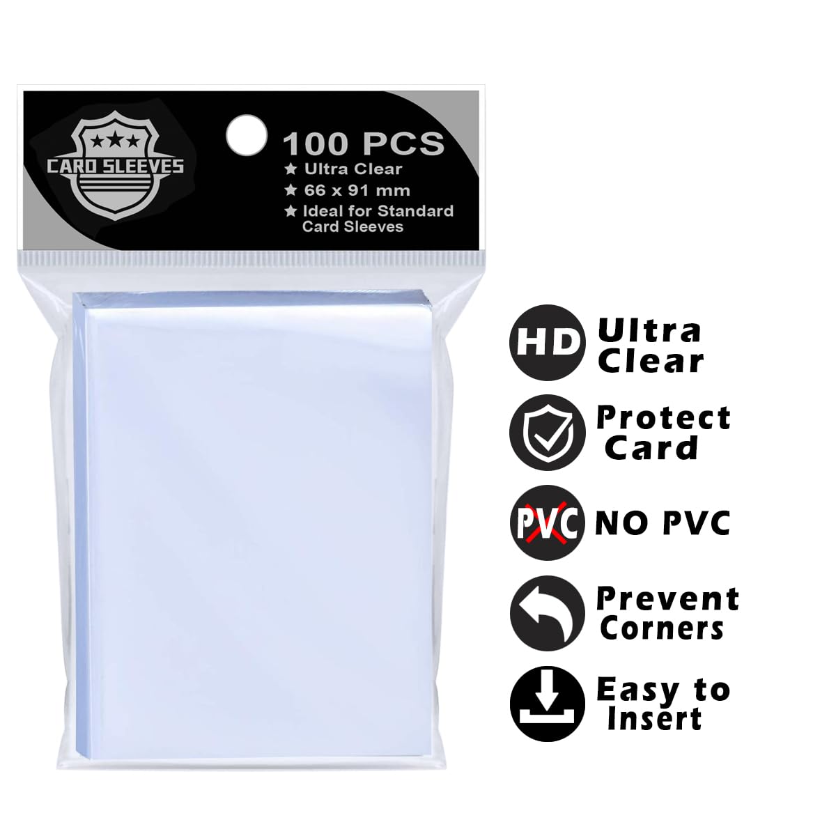 1000Ps Penny Trading Card Sleeves For Board Game,Standard Size 66 * 91Mm,Hold Perfect For Baseball,Football,Magic,Yugioh Card Sl
