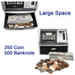 ApgBnk ATM Savings Bank - Electronic Piggy Bank with Debit Card, Coin Recognition, 10 x 5.4 x 7.9 inches, Black/Silver, Model G972E
