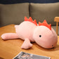 Popmeme Weighted Dinosaur Plush Throw Pillowd 24'' 3.5Lbs, Pink Dinosaur Weighted Stuffed Animal, Cuddle Plushies For Kids Birth