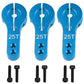 3PCS Vgoohobby 25T Aluminum Servo Horns Arms M3 Threads Metal Steering Arm Compatible with RC Car Truck Buggy Airplane,Blue