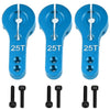 3PCS Vgoohobby 25T Aluminum Servo Horns Arms M3 Threads Metal Steering Arm Compatible with RC Car Truck Buggy Airplane,Blue