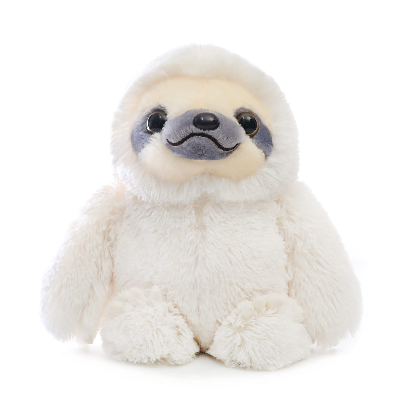 Winsterch Cute Sloth Stuffed Animal Toy,Small Plush Sloth Tedy Bear Stuffed Animal Toys For Kids Birthday Gift Baby Doll (Ivory,15.7 Inches)