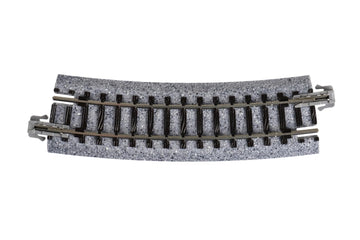 Kato USA Model Train Products Unitrack, 315mm (12 3/8'') Radius 15-Degree Curve Track (4-Piece)