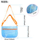 Beach Shell Bags for Holding Beach Shell, 3Pcs Seashell Collecting Bags with Adjustable Shoulder Straps, Sand Toys for Kids Pick