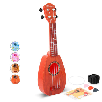 Yolopark 17' Kids Toy Guitar For Girls Boys, Mini Toddler Ukulele Guitar With 4 Strings Keep Tones Can Play For 3, 4, 5, 6, 7 Year Old Kids Musical Instruments Educational Toys For Beginner