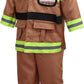 Yolsun Tan Fireman Costume For Kids, Boys' And Girls' Firefighter Dress Up (7 Pcs) 8-9 Years