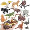Oukeyi North American 12Pcs Mini Australian Wildlife Statue Toys - Zoo, Jungle, Forest Animal Statue Cake Top - Kangaroo, Koala,